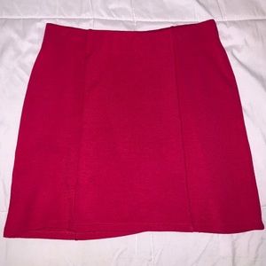 NWOT Forever 21 red tight mini skirt